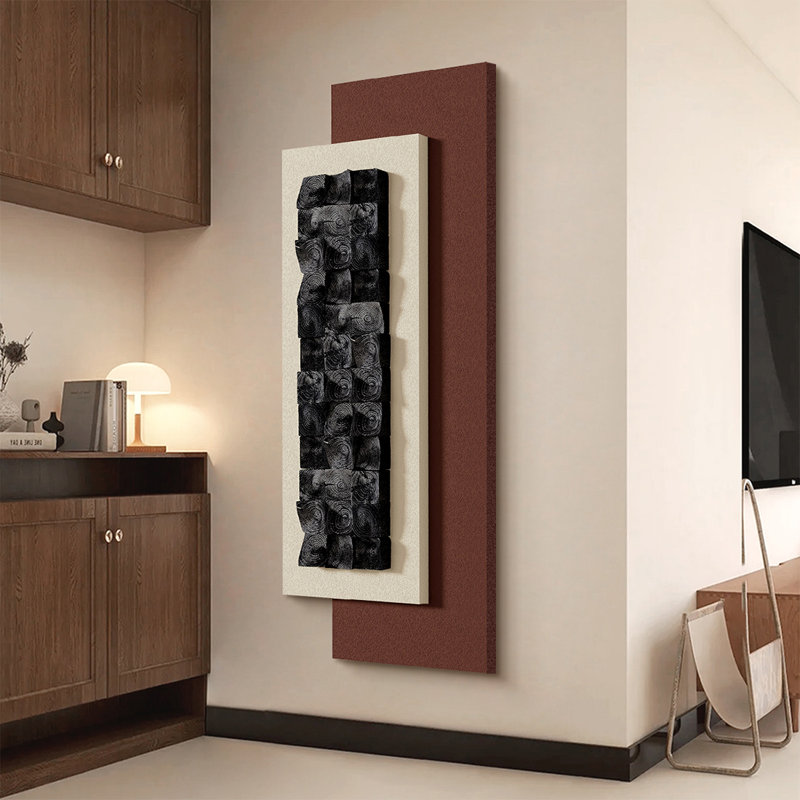 Mid-Century Modern Canvas Rectangular Wall art for Living Room