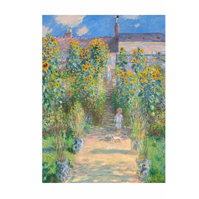Paysage et nature Claude Monet - Le jardin de l'artiste à Vetheuil, reproduction d'art classique sans cadre