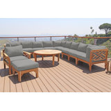 Monterey Outdoor 7 - Piece Teak Conversation Set