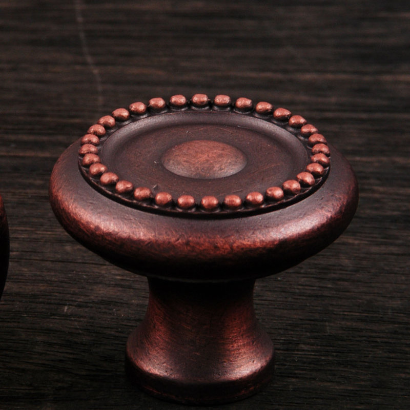 CK Series 1 1/4" Diameter Mushroom Knob, Distressed Copper