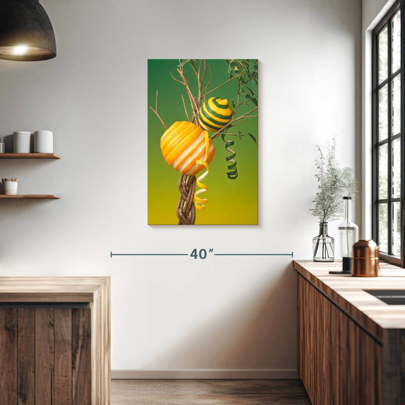 Yarlin Peeling Orange And Lemon, 36" H x 24" W