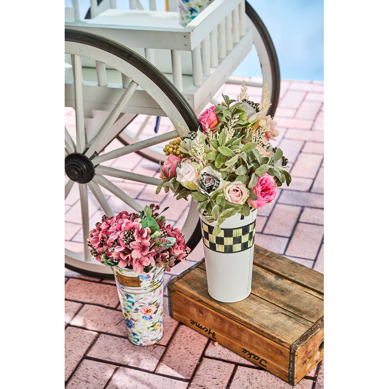 Spectator Galvanized Flower Buckets, Set Of 3