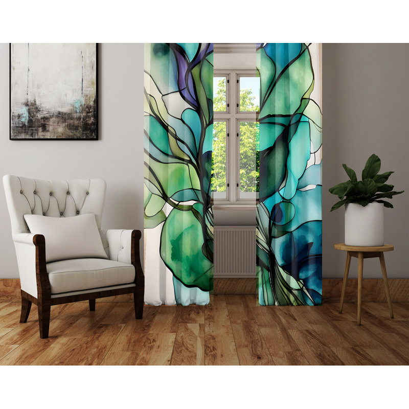 Rideau en polyester Aicen, L 56 po x L 78 po