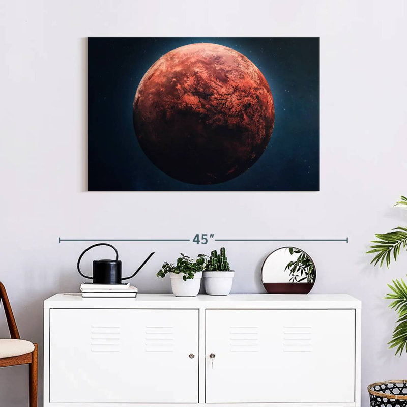 Oberle Red Mars Planet, 24" H x 36" W
