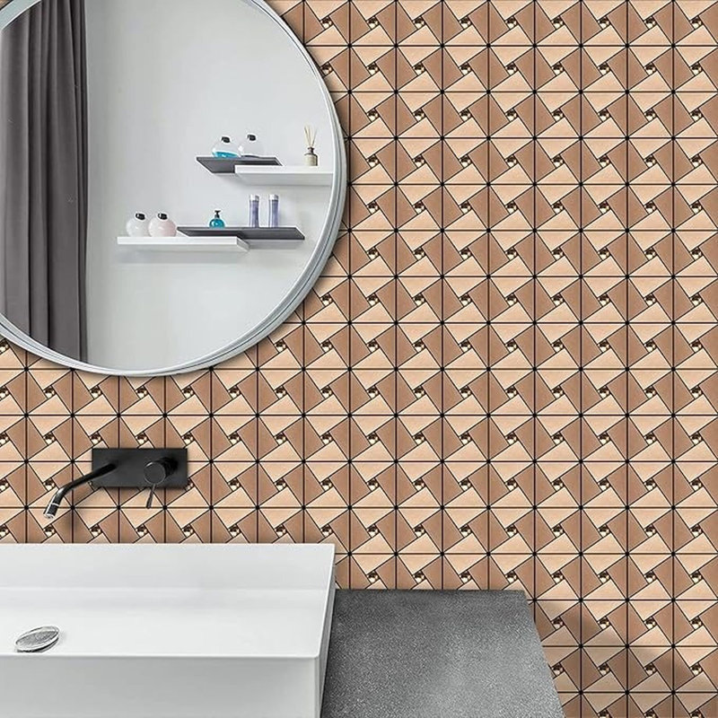 Carrelage auto-adhésif Vamos Tile, Or rose