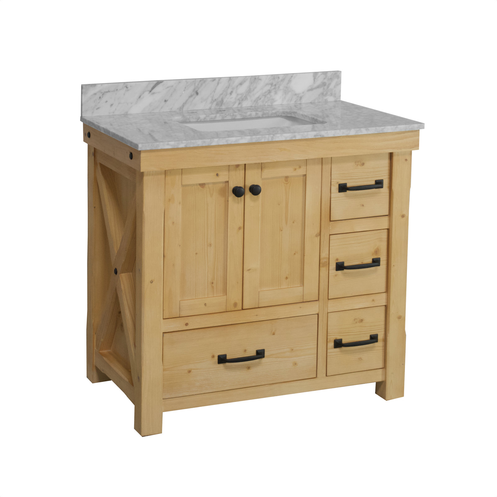 Galvan 36'' Single Bathroom Vanity, Drift Wood