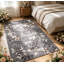 Tapis à motif de feuilles lavable à la machine Tapis antidérapant antidérapant à poils longs à motif botanique doux-129906487-129913521