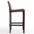 Full Assembled 26"H Counter Stool, Saddle Leather Upholstered Bar Stool With Padded Seat, Counter Height Barstool With Metal Frame Footrest For Kitchen Island Bar Counter, Brown-317936941-306793868
