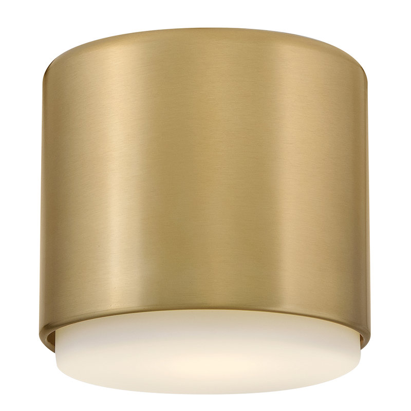 Hinkley Cedric Flush Mount Flat, Lacquered Brass
