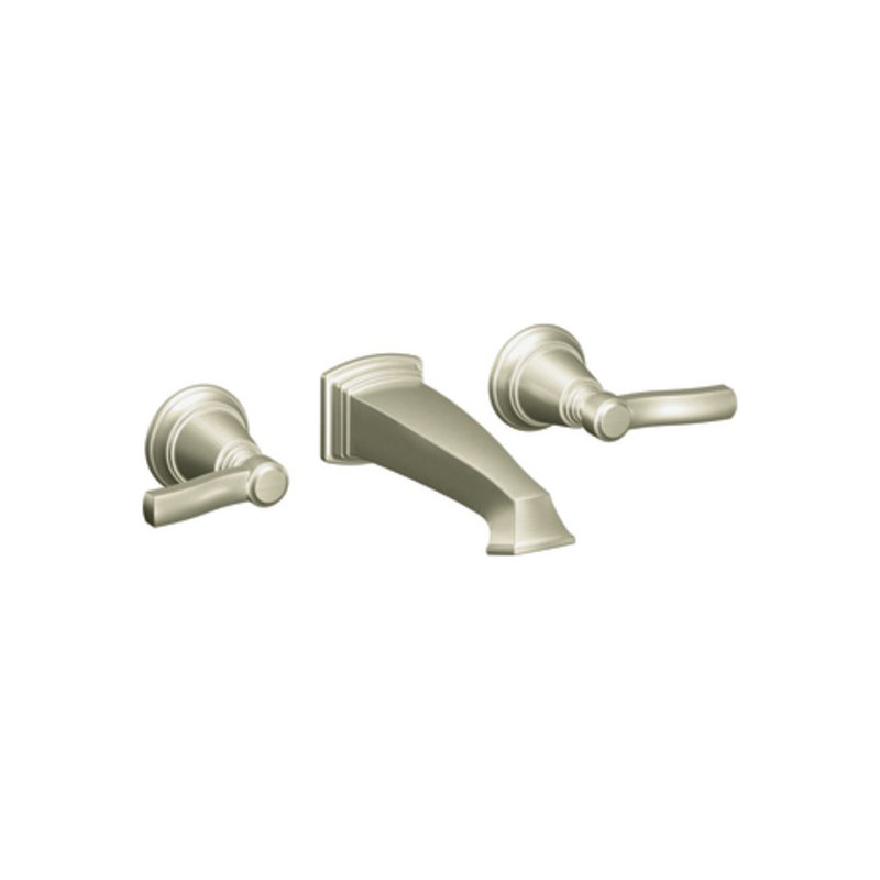 Rothbury Wall Mounted Bathroom Faucet, Brushed Nickel