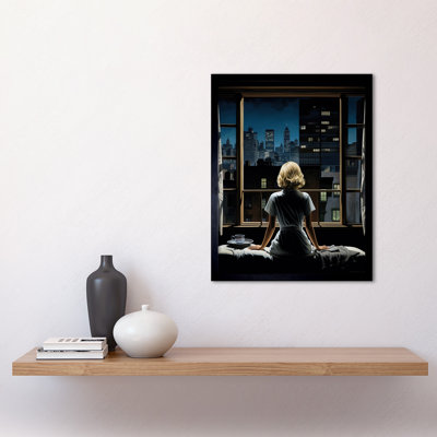 Alfred Hitchcock Rear Window Inspired Hyperrealist - Single Picture Frame Print