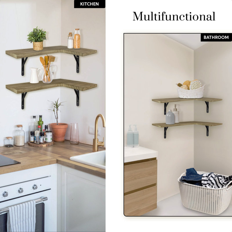 Lynna 2 Piece Corner Shelf