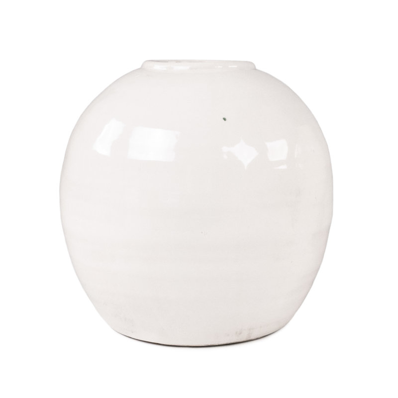 Vase de table en céramique Emperatriz, H 11 po x l 11 po x P 11 po