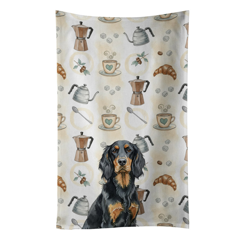 Gordon Setter Coffee Bar Kitchen Towel, Gordon Setter