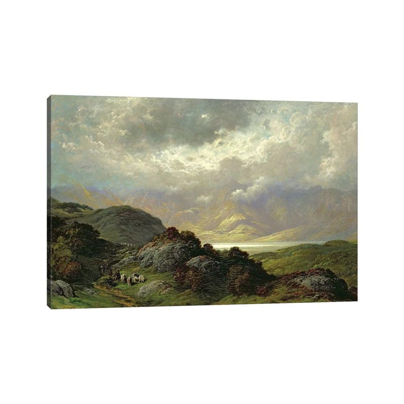 Scottish Landscape by Gustave Dore - Gallery-Wrapped Canvas Giclée on Canvas, Wrapped Canvas, 20.32 cm H x 30.48 cm W