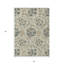 Tapis extérieur beige 3 pi x 5 pi beige floral et beige lavable