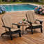 Coussin pour chaise de patio 20 po x 50 po, coussin pour chaise Adirondack avec attaches-1831114128-1831114131
