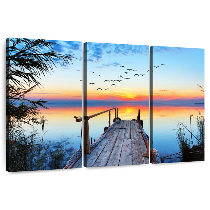 Dock sunset Aletra, H 24 po x l 38 po