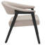 Chaise d'appoint moderne en similicuir et bois massif-731145265