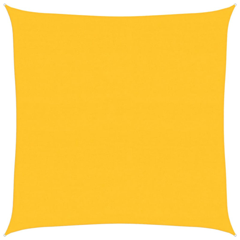 Voile pare-soleil Vidaxl 1,75 oz / pi² PEHD, Jaune, 23 pi x 23 pi