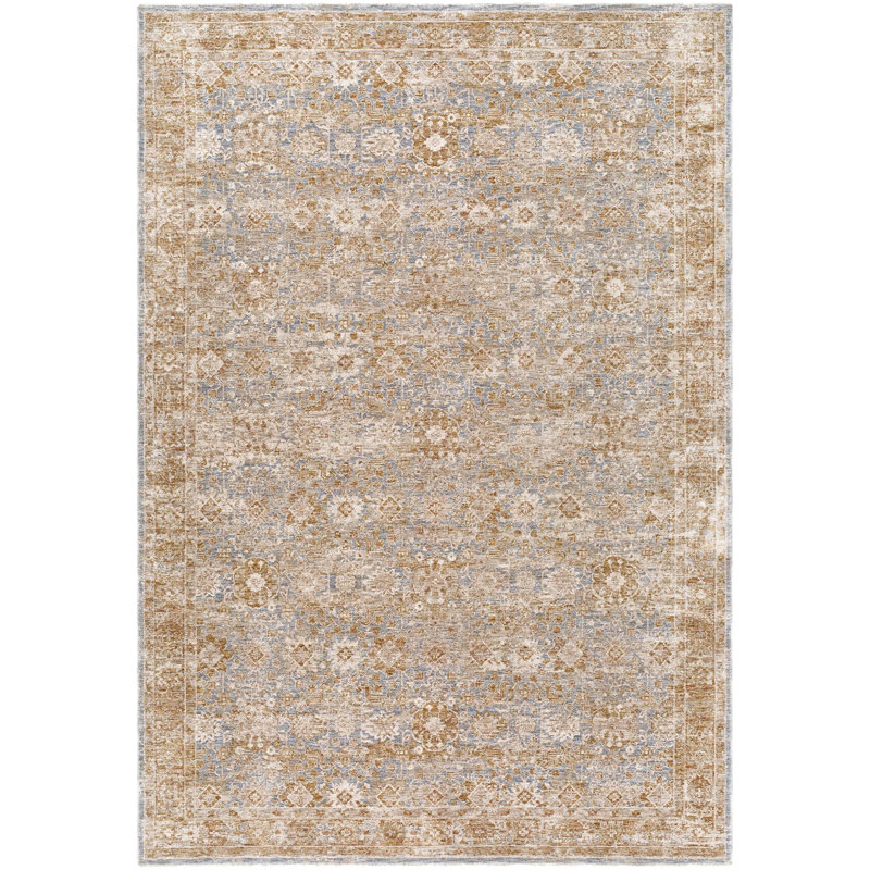 Aunah Traditional Machine Woven Area Rug, Rectangle 10' x 13'11"