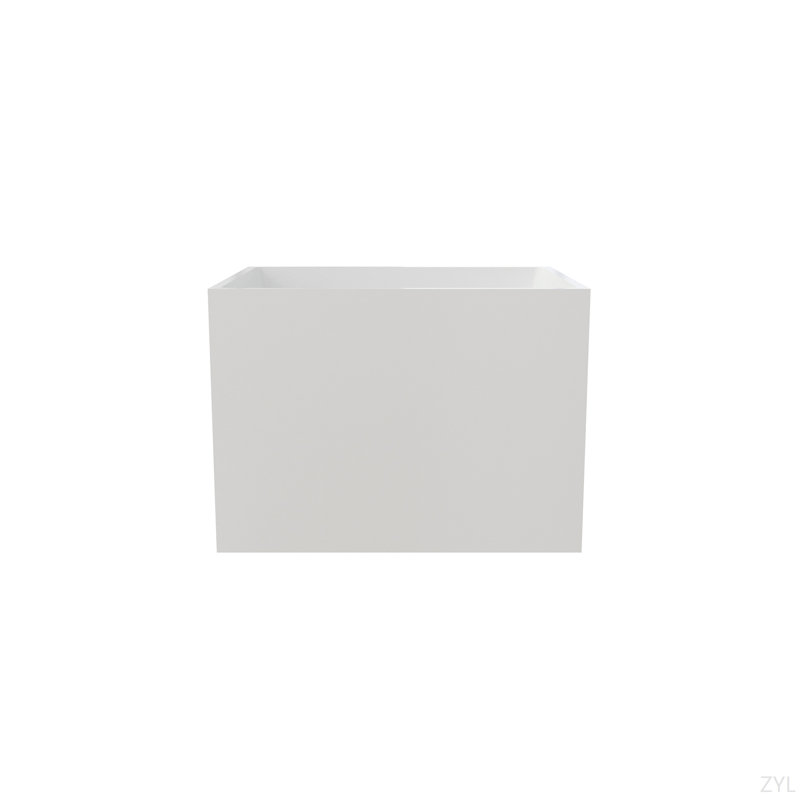 Baignoires autoportantes autoportantes en acrylique, forme rectangulaire (blanc)