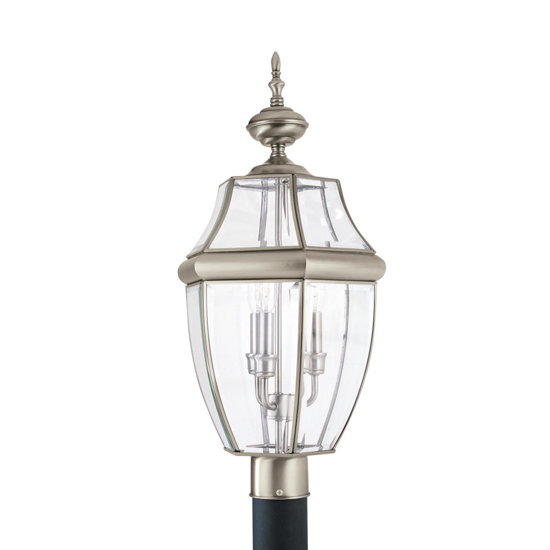 Beveled Lantern Head, Antique Brushed Nickel, No