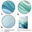 «Gree And White Sway Wave Serenity III», art mural géométrique-799350562-578141956