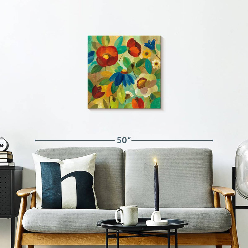 Harnek été floral I, H 20 po x l 20 po