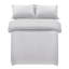 Microfiber Striped Duvet Cover Set with Matching Pillowcases and Stripe Fitted Sheet-117597584-117597596