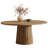 55 Inch Oval Dining Table With Wood Base For Dining Room, Kitchen-345842789