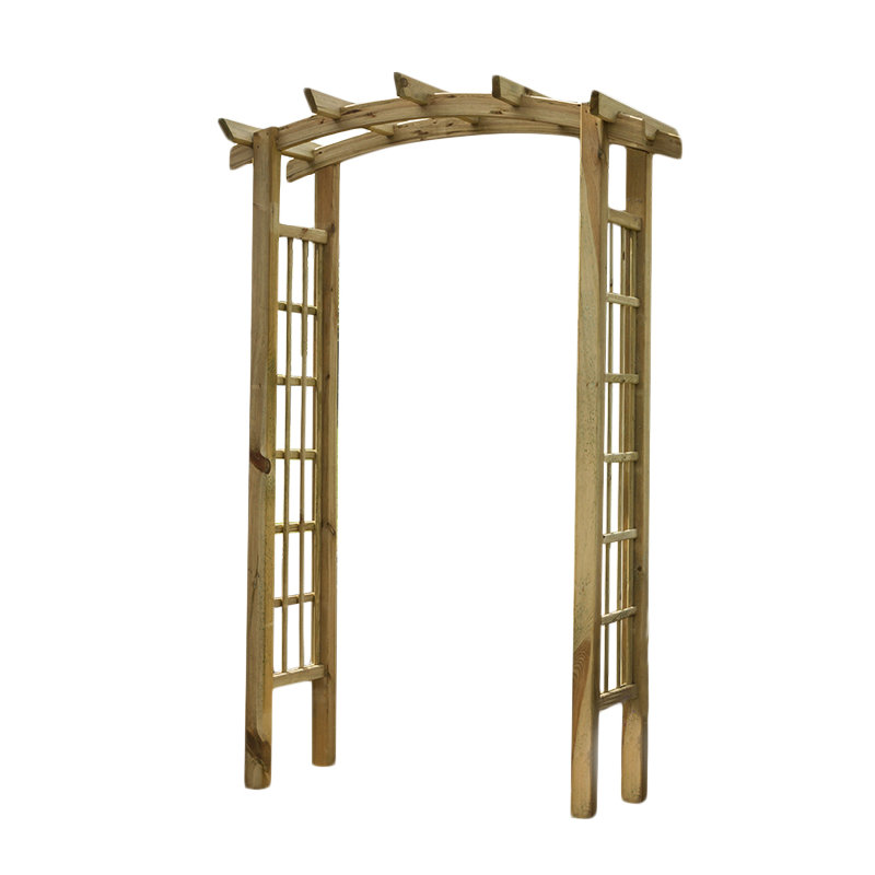 Monterey 134cm W x 72cm D Solid Wood Arbour in Natural
