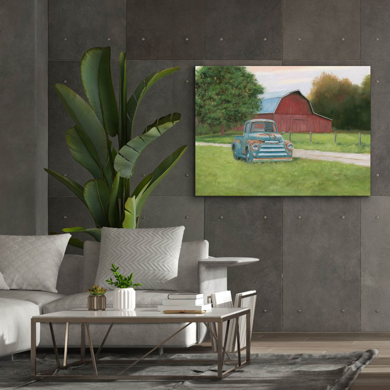 «Vintage Truck» par James Wiens, art mural sur toile, H 40 po x l 54 po