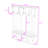 Hall Tree with Storage Bench, 4 Cabinets, 4 Open Compartments and 4 Hooks-129765833