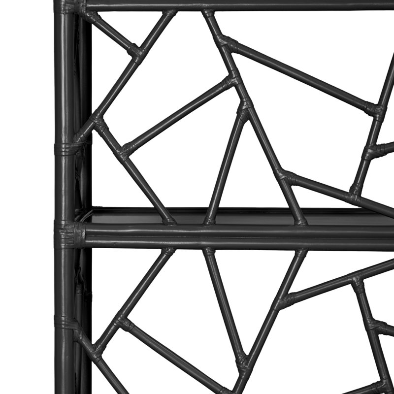 Étagère à livres H 72 "x l 36" Tiffany, Noir
