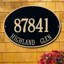 Hawthorne 2-Line Wall Address Plaque-933843162-933843161