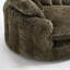 Fauteuil de 55 po de long en mousse de polyester, canapé-lit rond surdimensionné pour les salles de détente et de projection, chaise moderne confortable avec coussins-1652874169