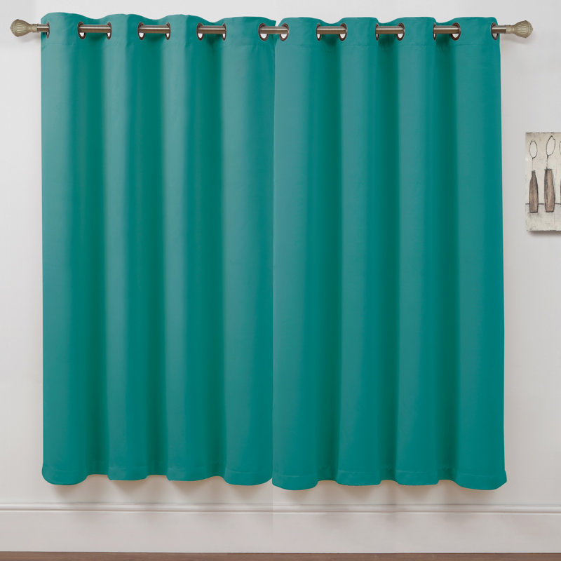 Rideau occultant Neil, L 52 po x L 63 po, Turquoise