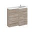Fusion Fitted Furniture - Avola 3 Piece Bathroom Furniture Set-286911299-397908124
