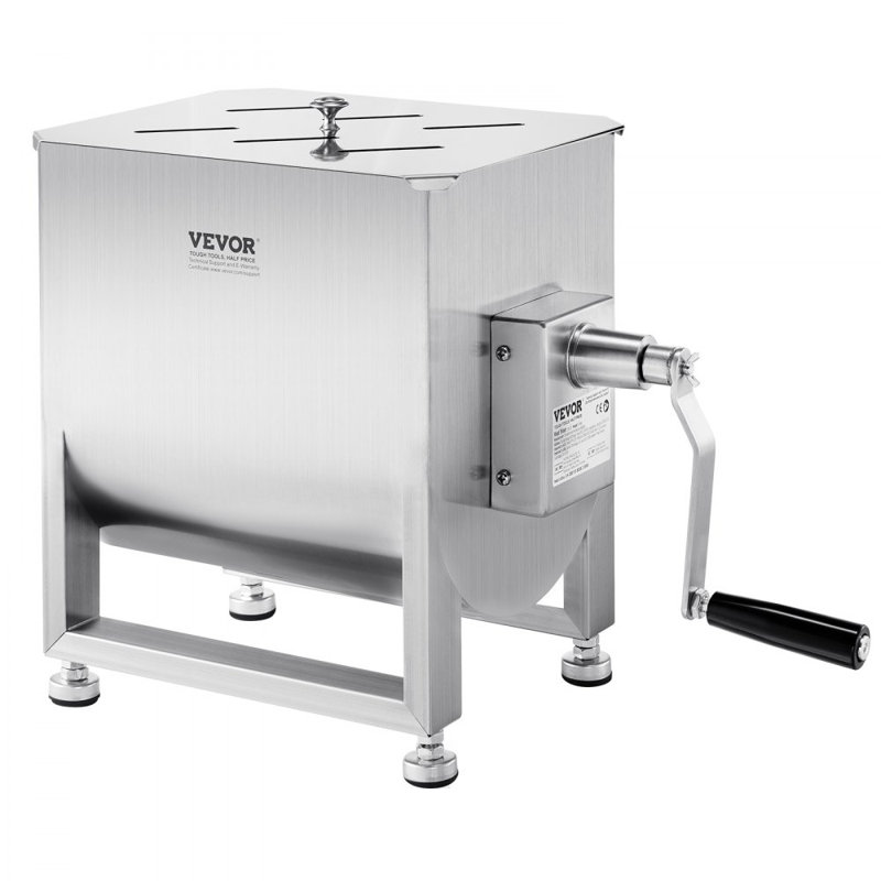 Mélangeur de viande manuel avec réservoir fixe, H 17,7 po x l 22,4 po