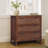Ameer Dresser with 3 Rattan Inset Drawers, Faux Leather Pulls & Deep Storage-36271782