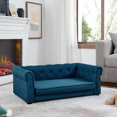 Chien confortable pour les grands chiens - Bleu élégant