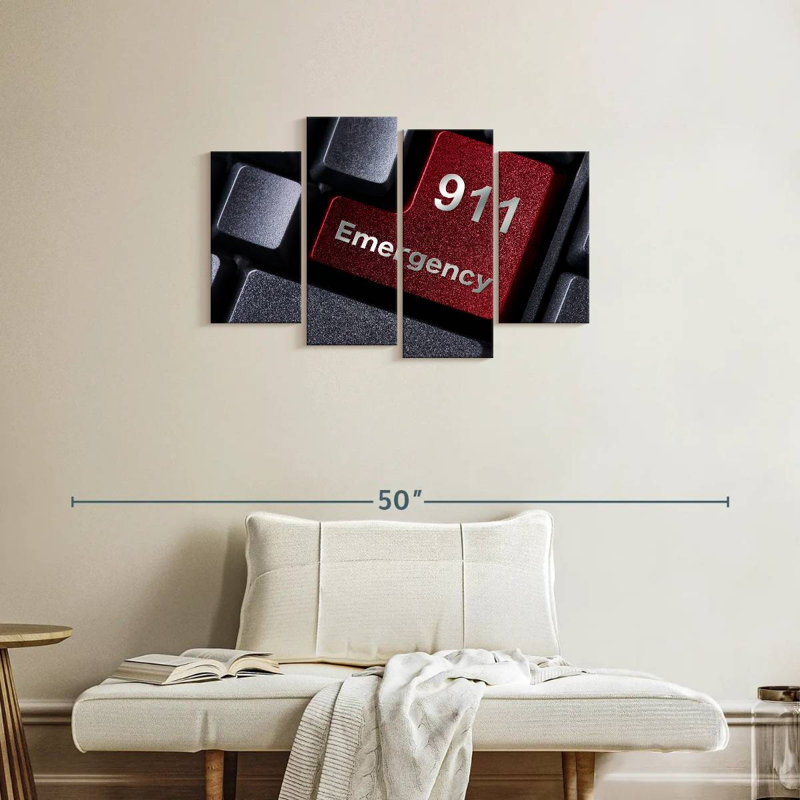 Alcaraz 911 Emergency, 22" H x 36" W