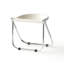 Chaise pliante portative et empilable - Tabouret rétro en acrylique transparent pour la maison, le bureau et l'extérieur