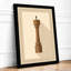 Wooden Queen Minimalist - Framed Print-596533825-596533831