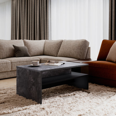 Carlotta Solid Coffee Table with Storage
