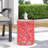 Large Coral Outdoor Metal Table With Powder-Coated Iron Frame Side Structure-1010920901
