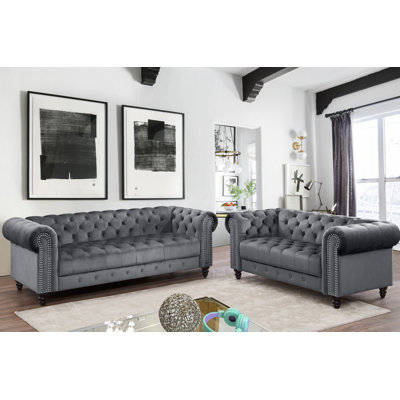 Kari 2 - Piece Velvet Living Room Set