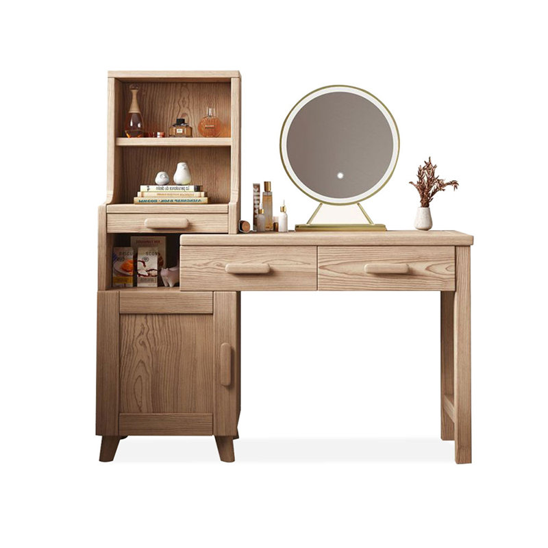 Coiffeuse avec miroir lumineux, 3 tiroirs