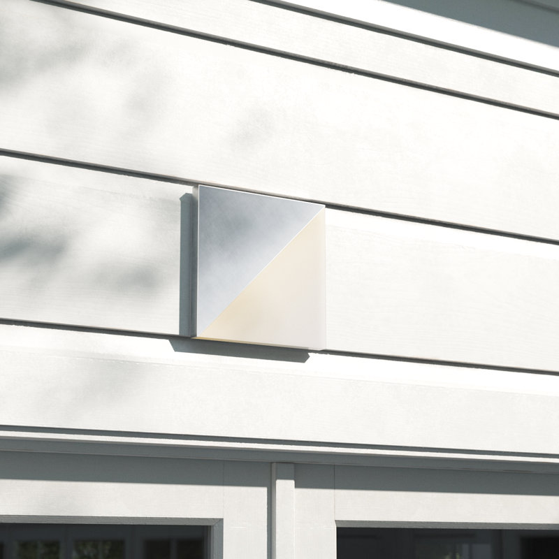 Castone Wall Light, Satin Aluminum